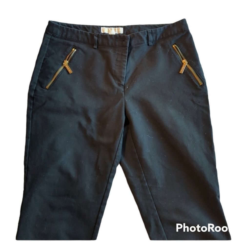 Black Ankle Length Chinos by Michael Kors Size 8 - Picture 3 of 6